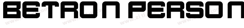 Betron Personal Use字体转换